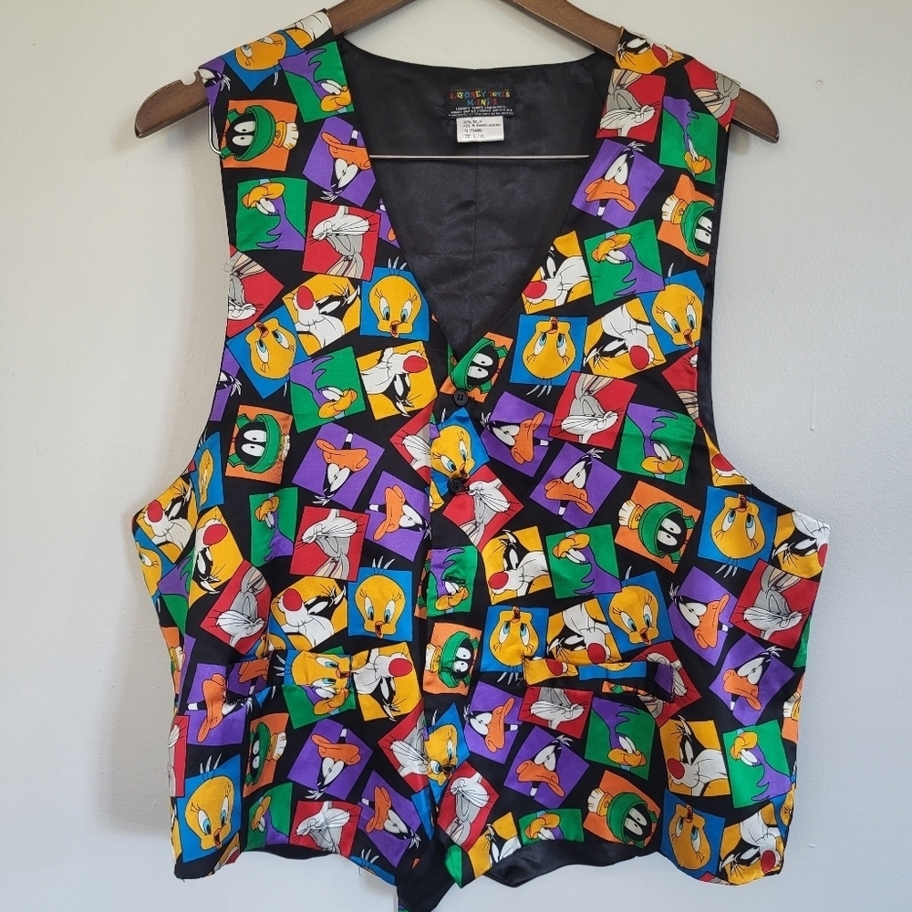 Looney Tunes Mania Silk Cartoon Vest L/XL